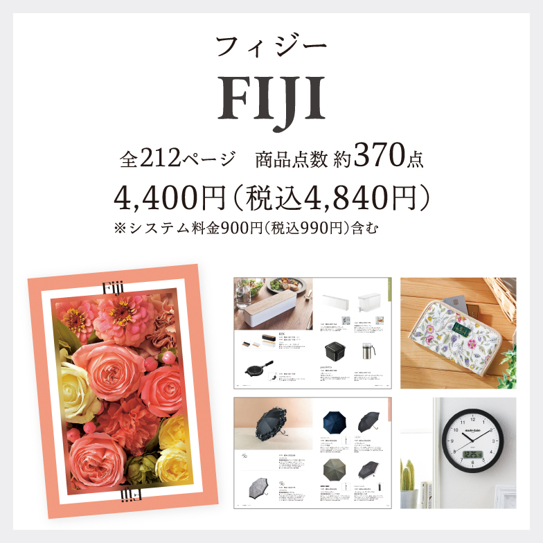 フィジー4,400円(税込4,840円)※システム料金900円(税込990円)含む